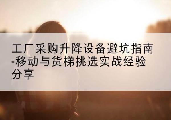 新昌移动式升降机怎么选-工厂采购升降设备避坑指南-移动与货梯挑选实战经验分享